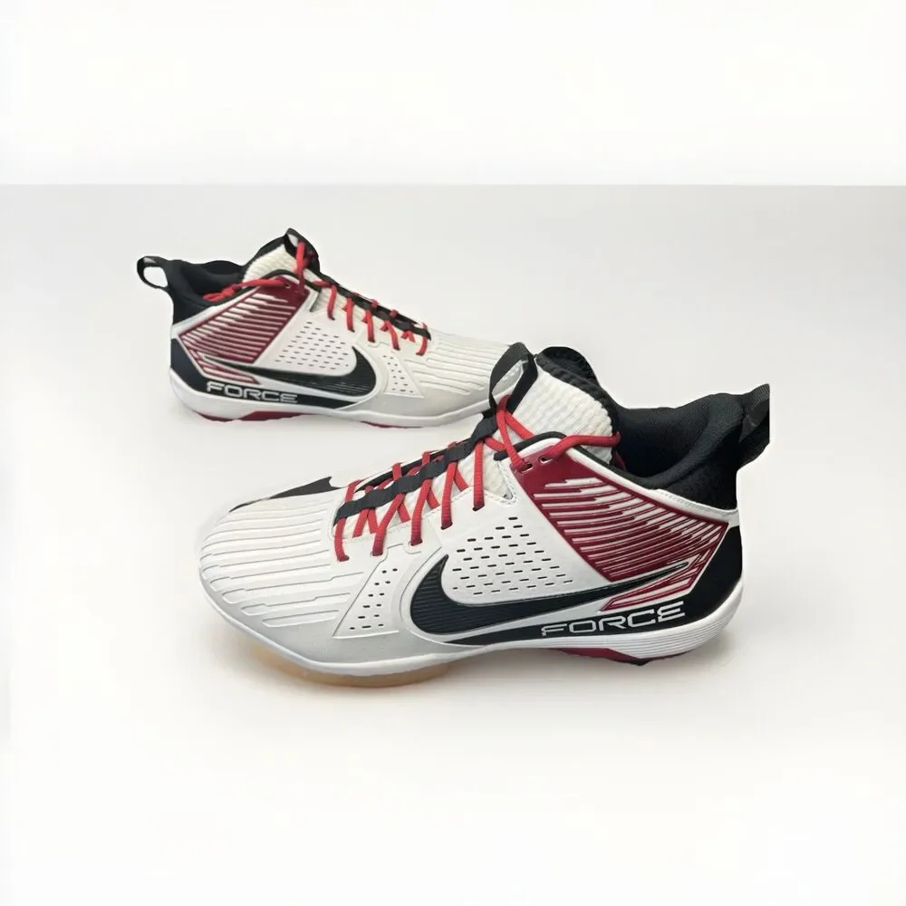 Nike Force Savage Pro 3 Football Cleats White Red Black Men's 16 New